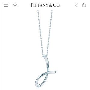 Tiffany’s Elsa Peretti “J” necklace